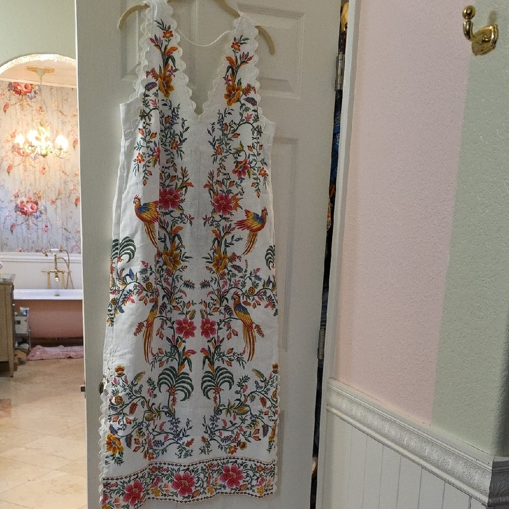 Farm Rio Floral White Dress - Picture 4 of 10